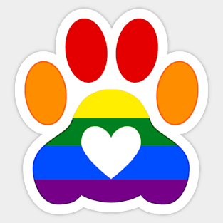 Pride Paw: Gay Pride Sticker